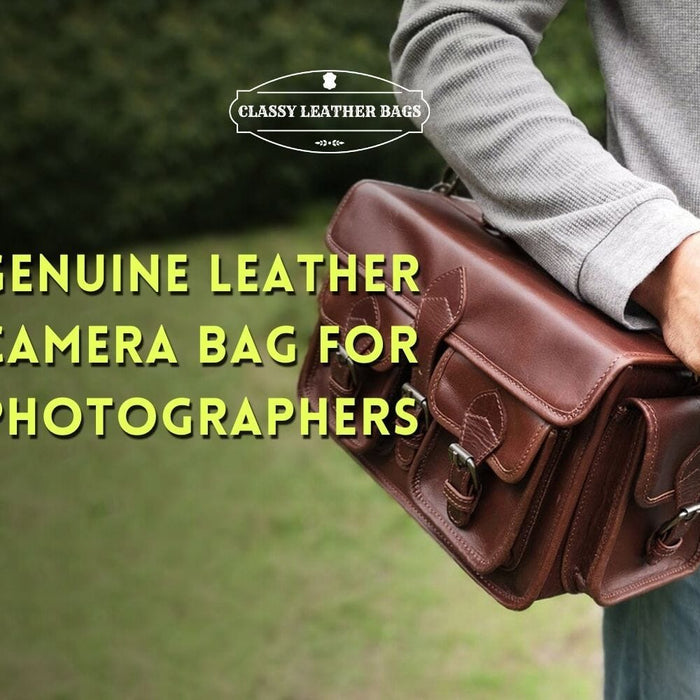 Genuine Leather Camera Bag For Your Photographic Equipment