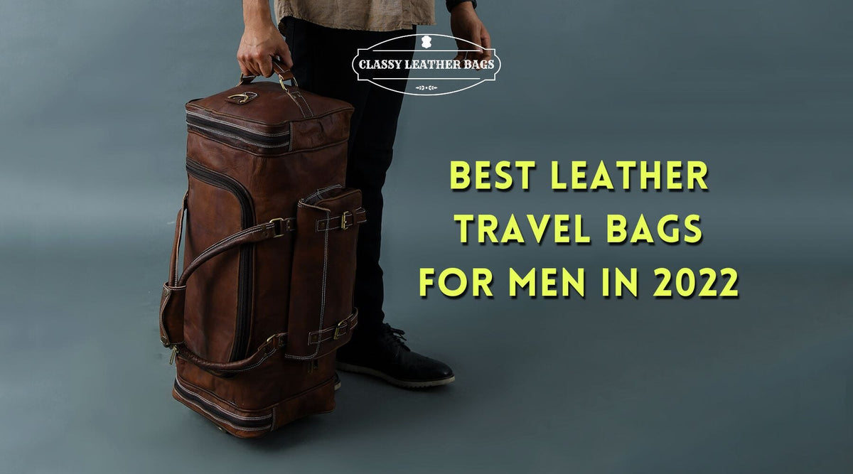Designer Leather Travel Bags & Suitcases for Men