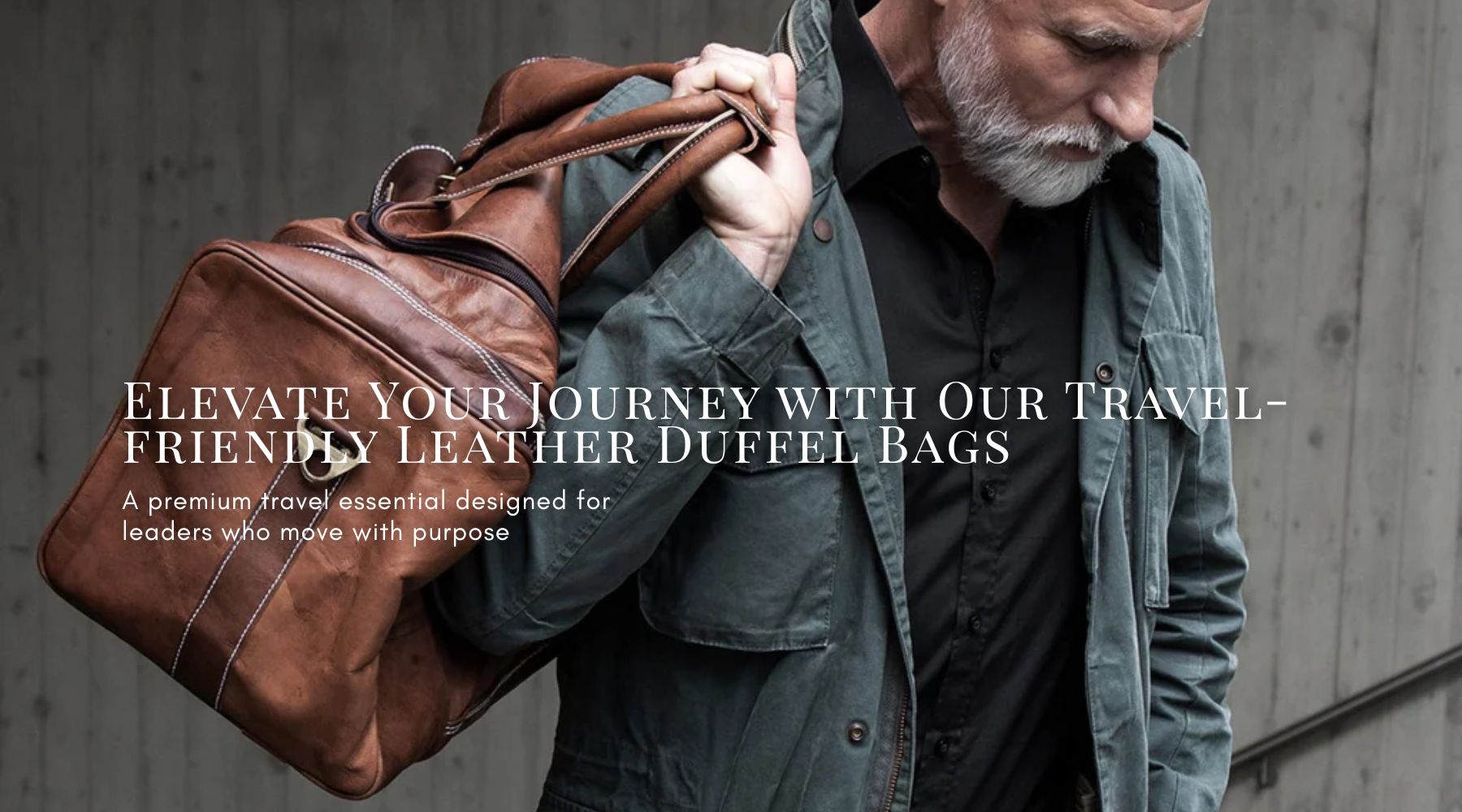 Elevate Your Journey with Our Travel-friendly Leather Duffel Bags