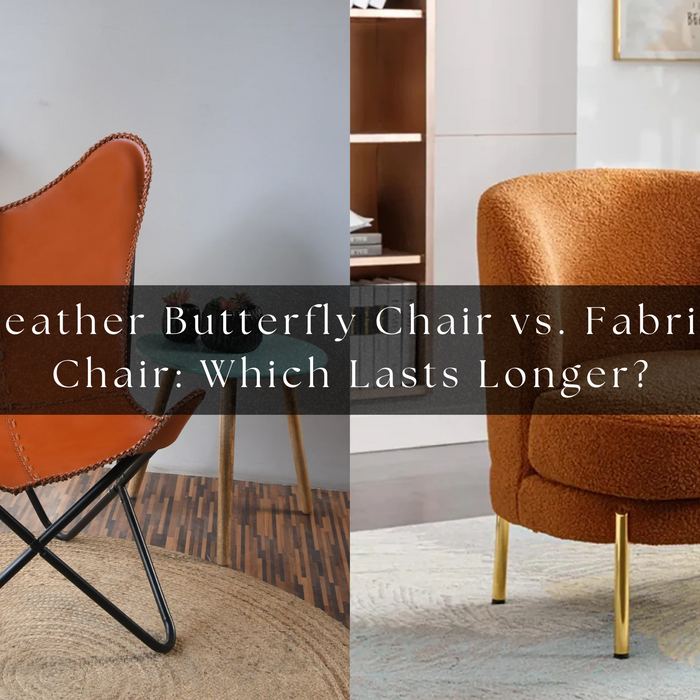 Leather Butterfly Chair vs. Fabric Chair