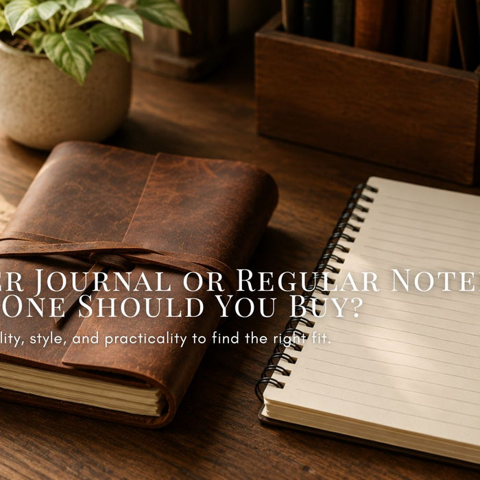 Leather Journal or Regular Notebook: Which One Should You Buy?