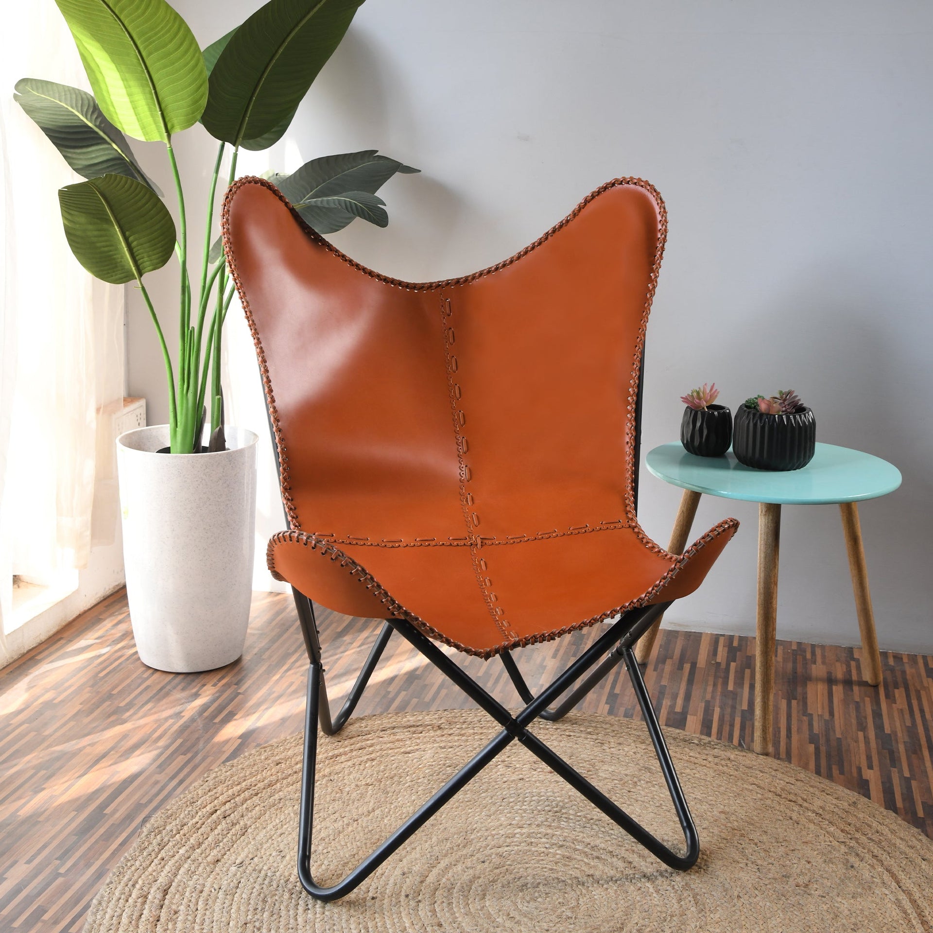 Leather Butterfly Chairs