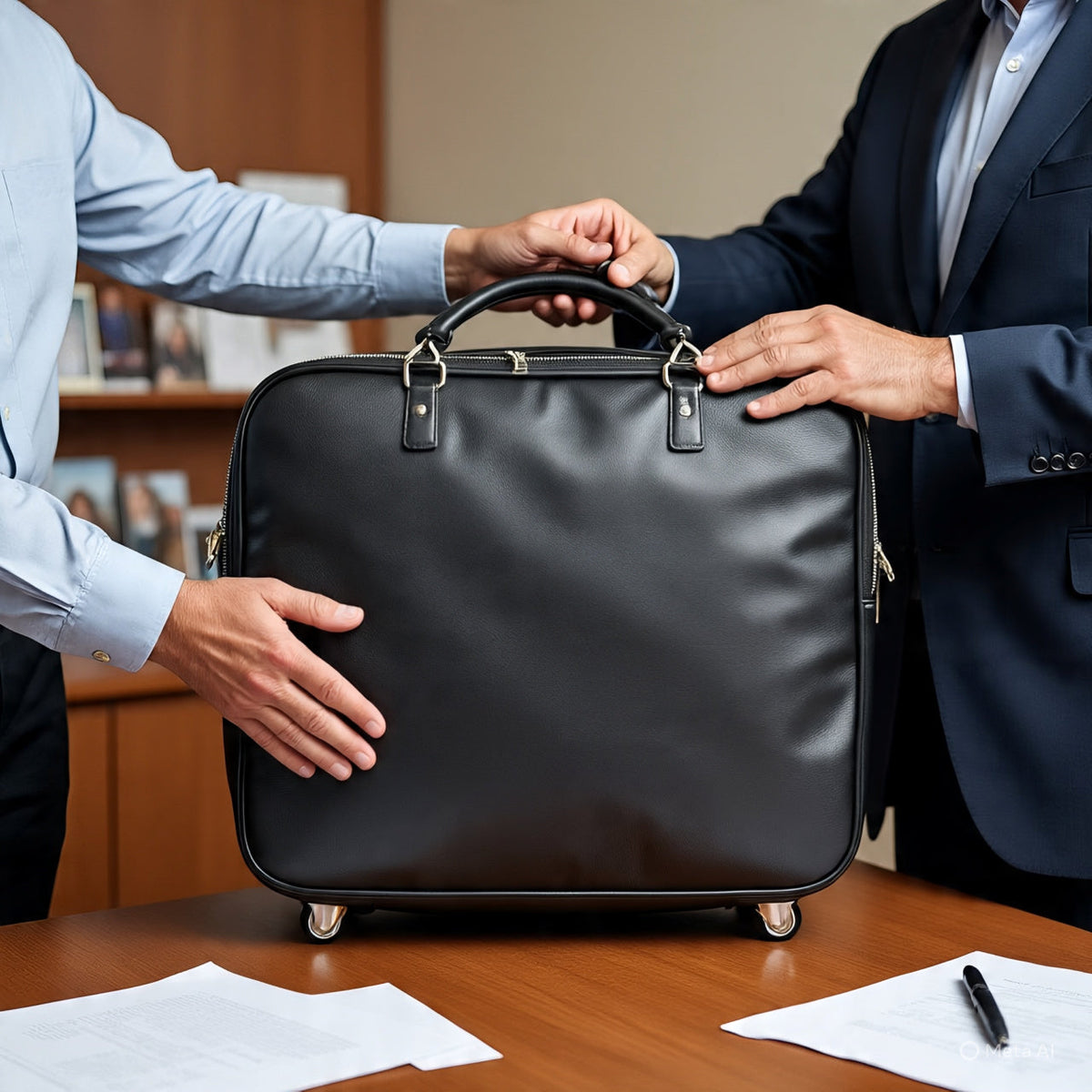 Meaningful Retirement Gifts: Personalized Leather Travel Bags — Classy ...