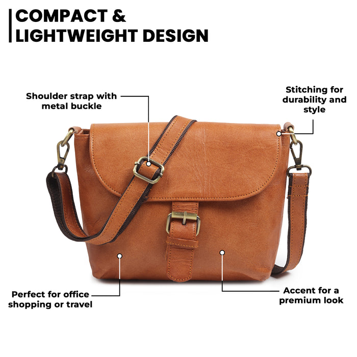 Women’s Mini Tan Satchel Purse