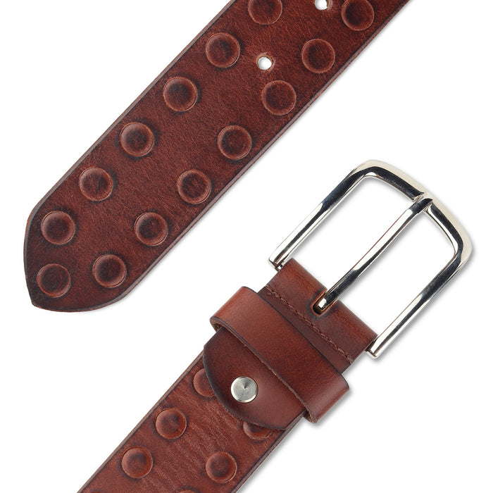 Classic Round Men's Leather Belt
