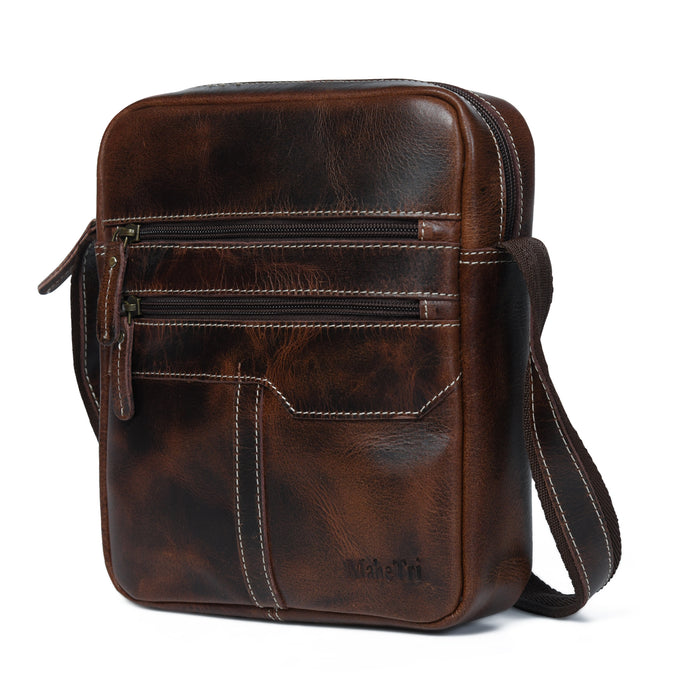 The Compact Messenger- Dark Brown