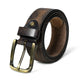 Ceinture en cuir marron foncé Eden pour homme