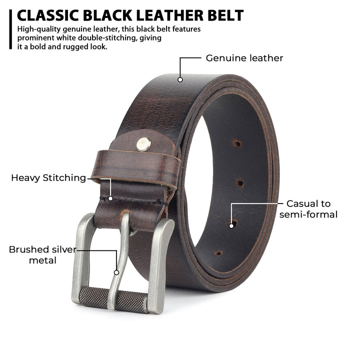 Retro Style Men's Leather Belt
