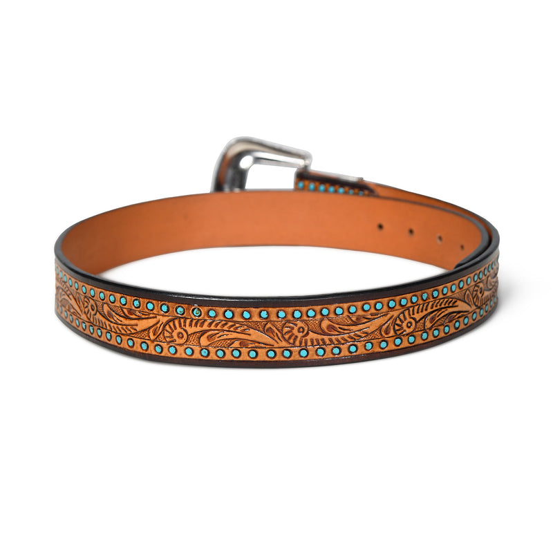 Ceinture en cuir western de créateur
