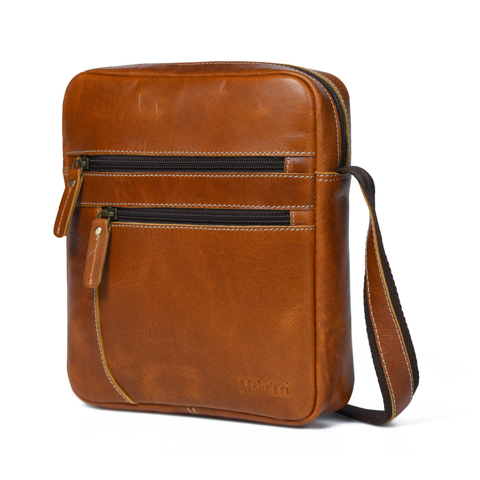 The Compact Messenger- Tan