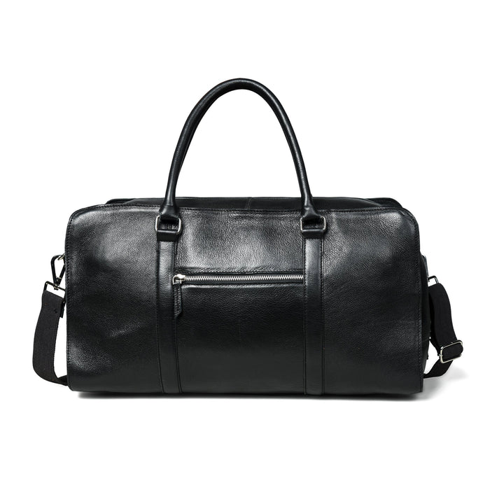 Metro Flair Black Textured Duffle