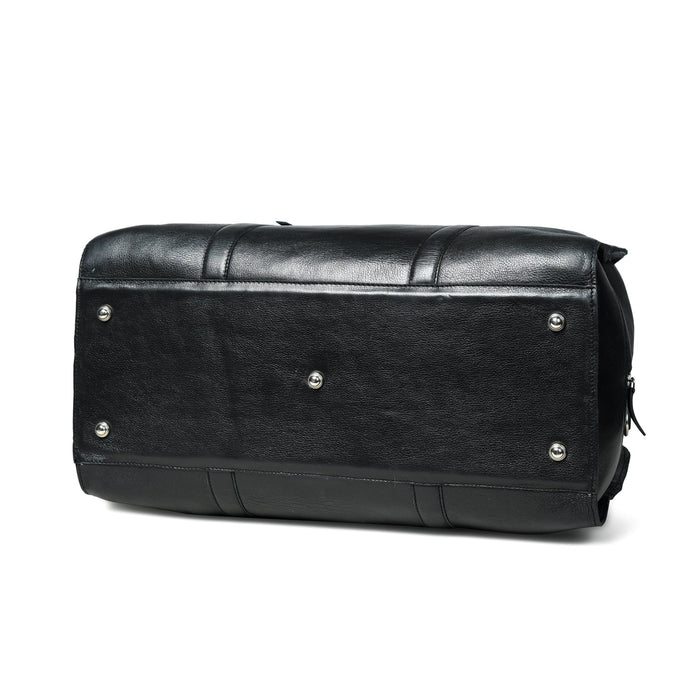 Metro Flair Black Textured Duffle