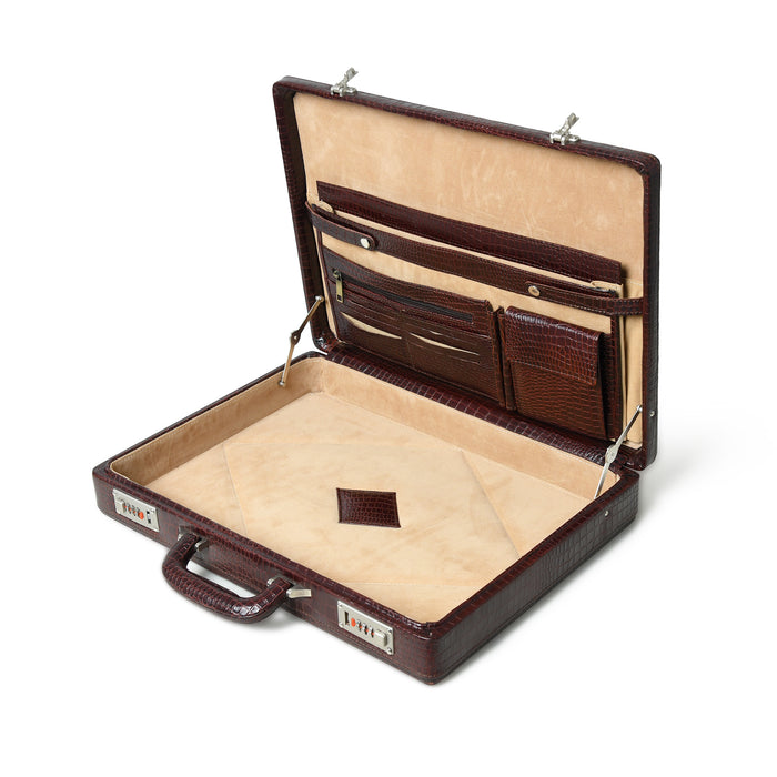 Executive Croco Leather Briefcase/Suitcase