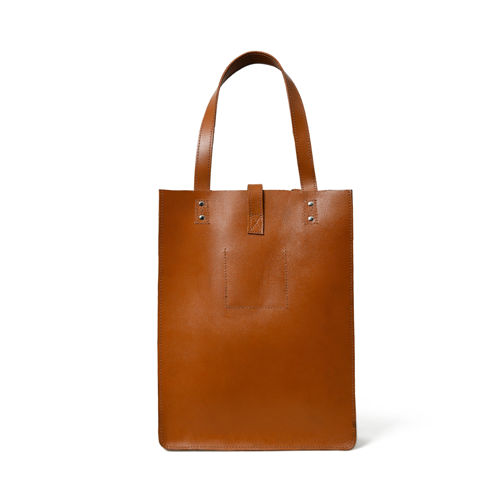 Chestnut Elegance Leather Tote — Classy Leather Bags
