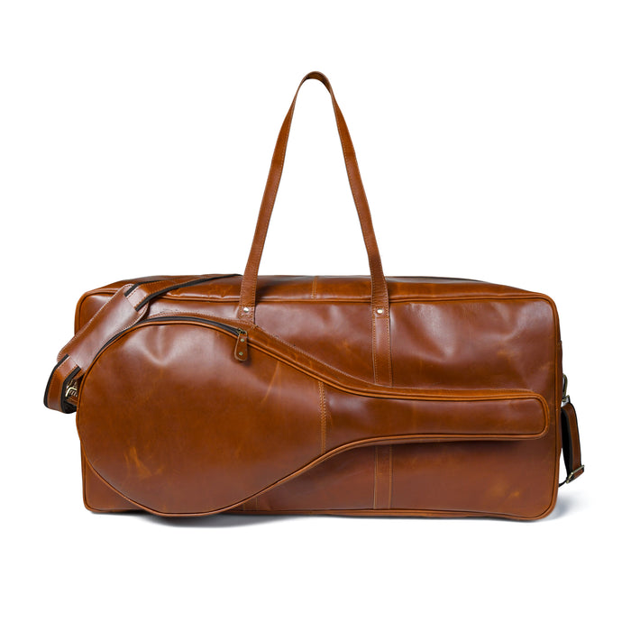 Buffalo Leather Tennis Duffle Bag