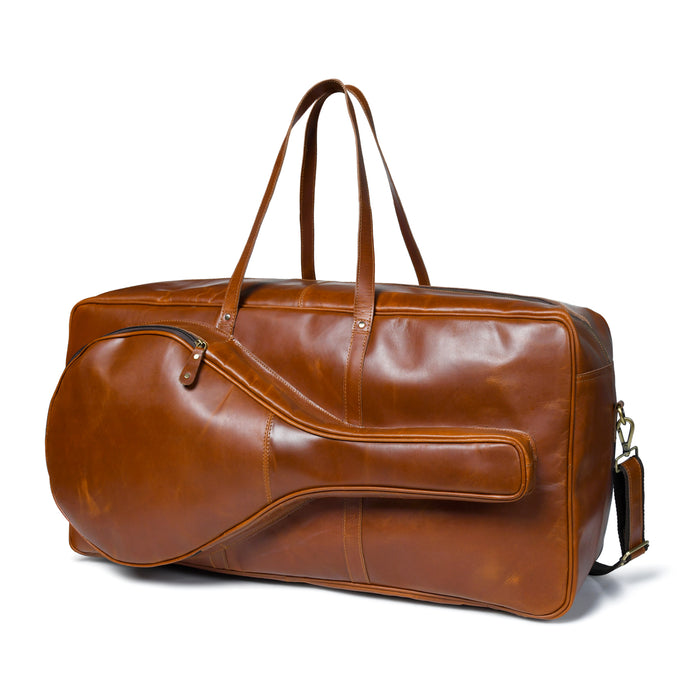 Buffalo Leather Tennis Duffle Bag