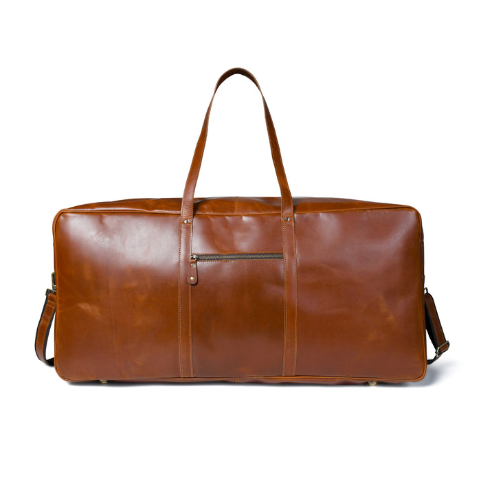 Buffalo Leather Tennis Duffle Bag