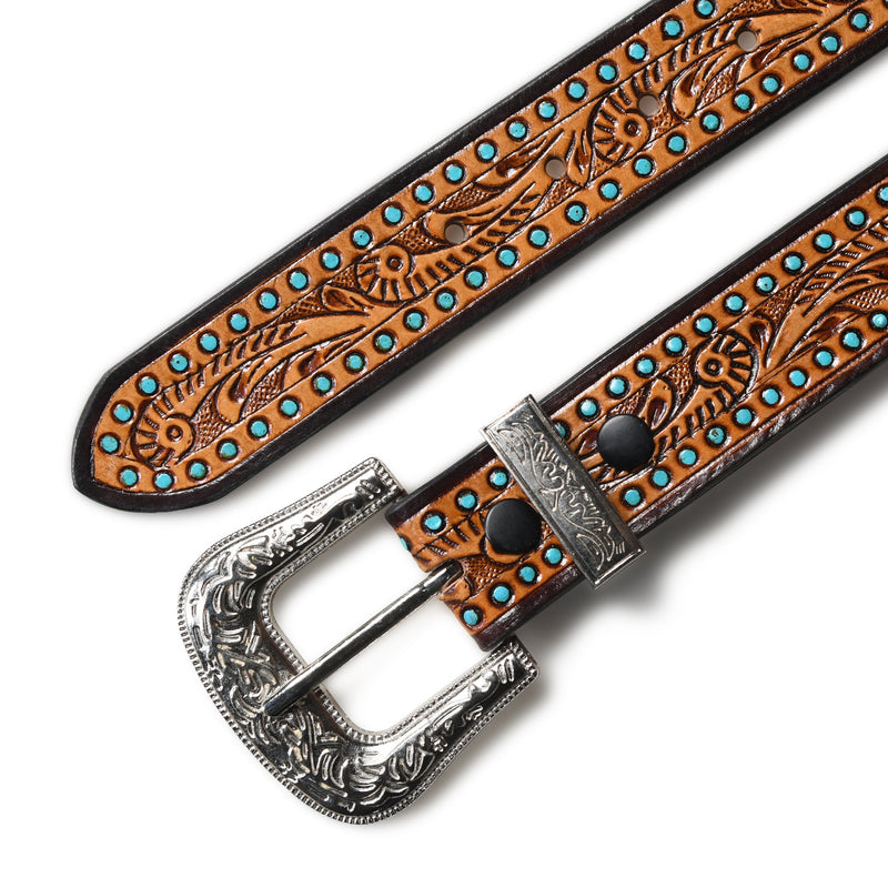 Ceinture en cuir western de créateur