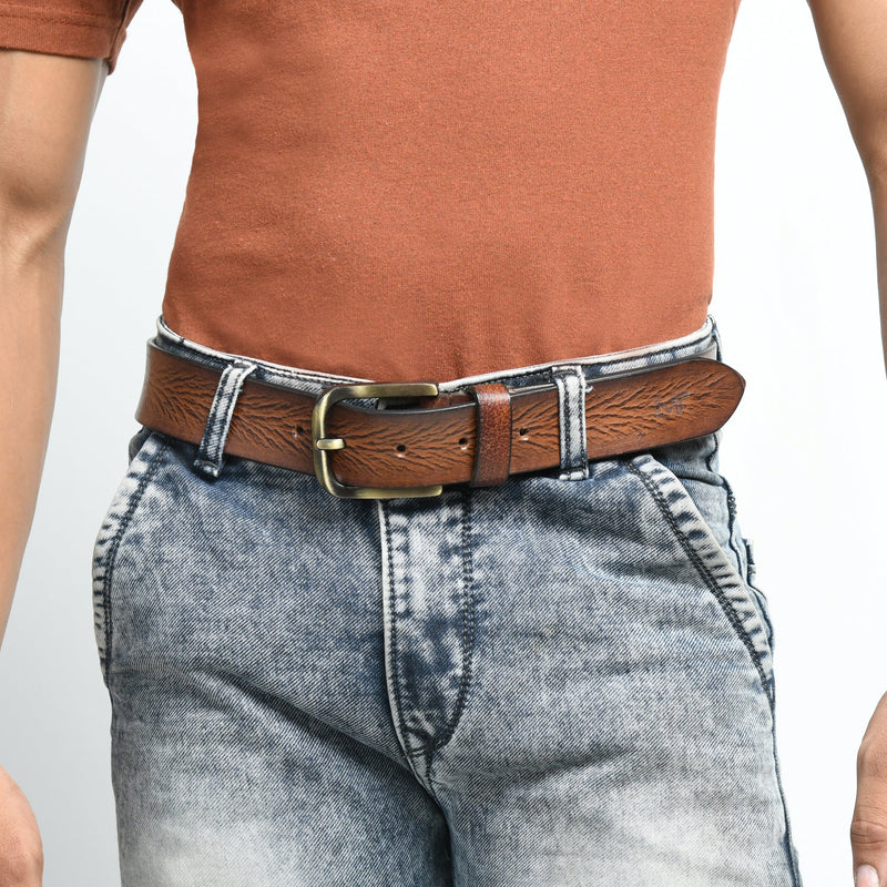 Ceinture en cuir pour homme Eden Tan