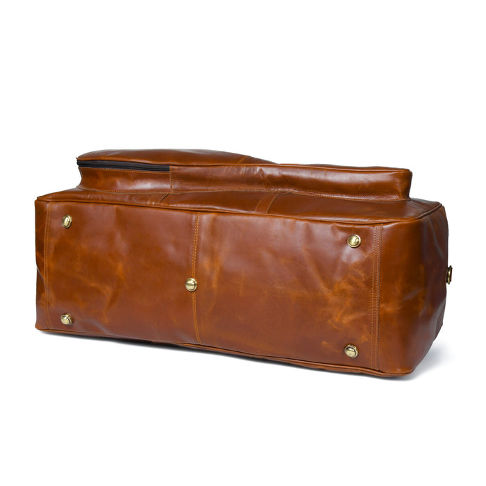 Buffalo Leather Tennis Duffle Bag