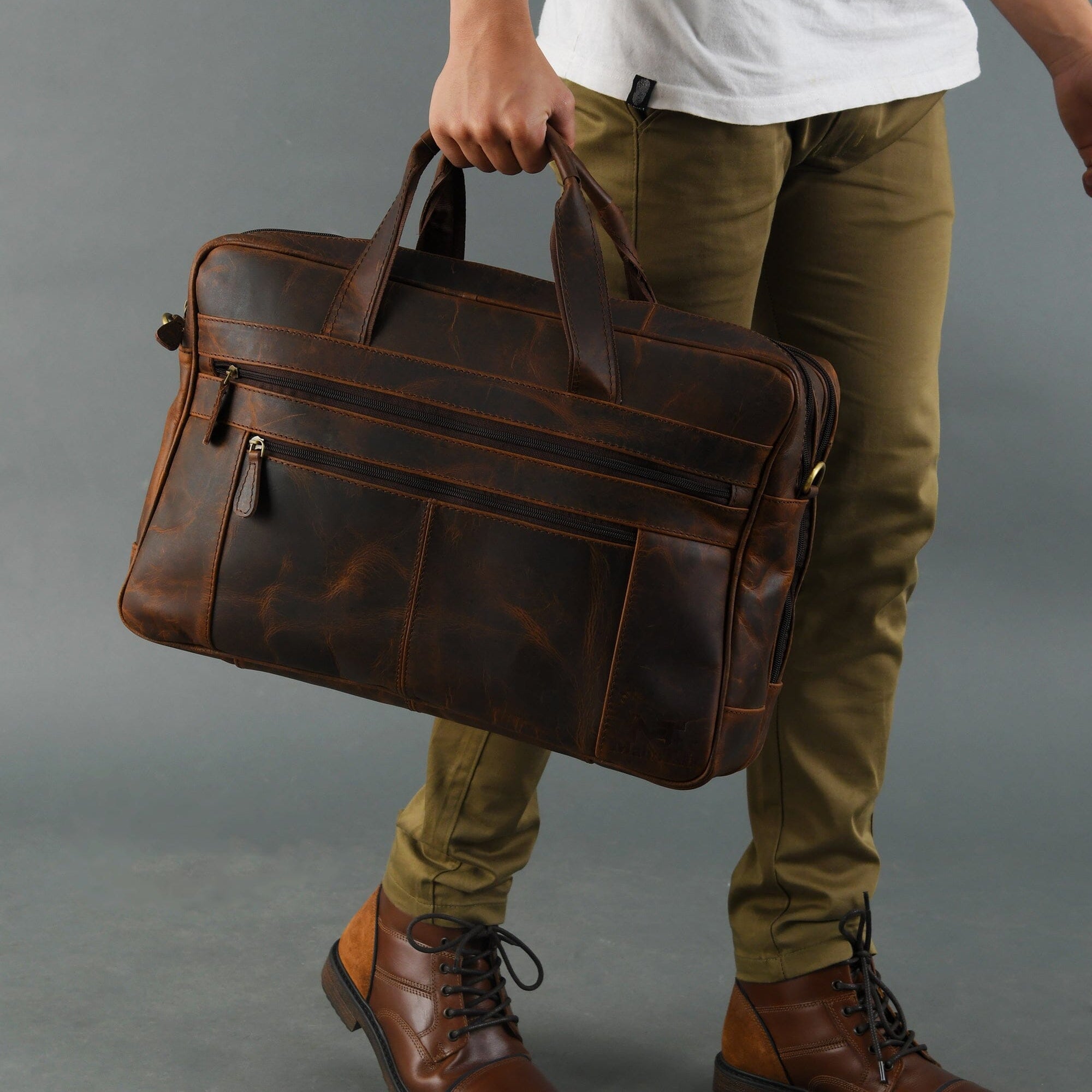 The Brooklyn Leather Briefcase — Classy Leather Bags