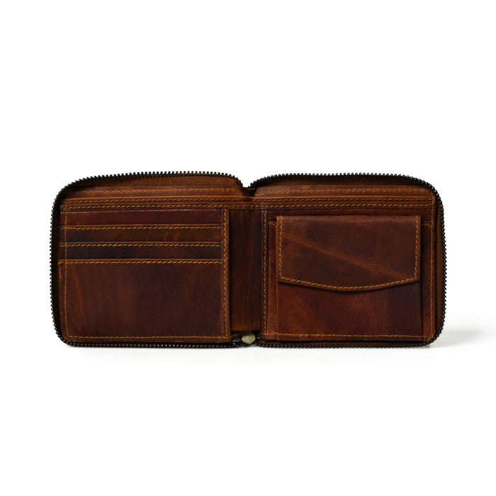 Adams Bi-Fold Wallet- Walnut Brown