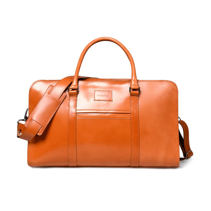 Metro Flair Tan Solid Duffel