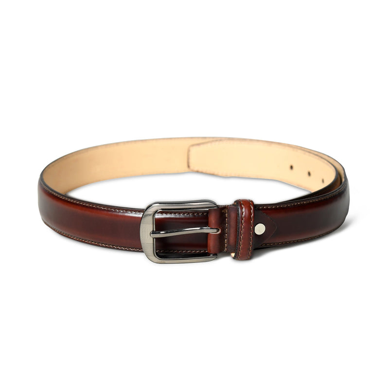 Ceinture en cuir marron Eclipse