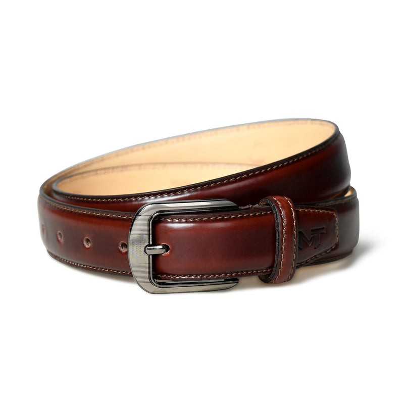 Ceinture en cuir marron Eclipse