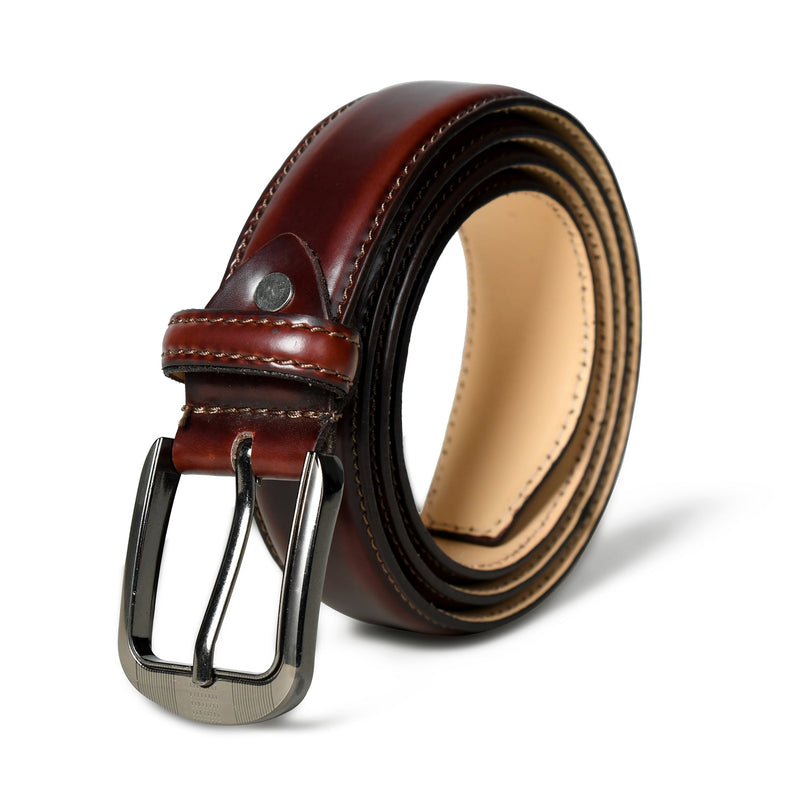Ceinture en cuir marron Eclipse