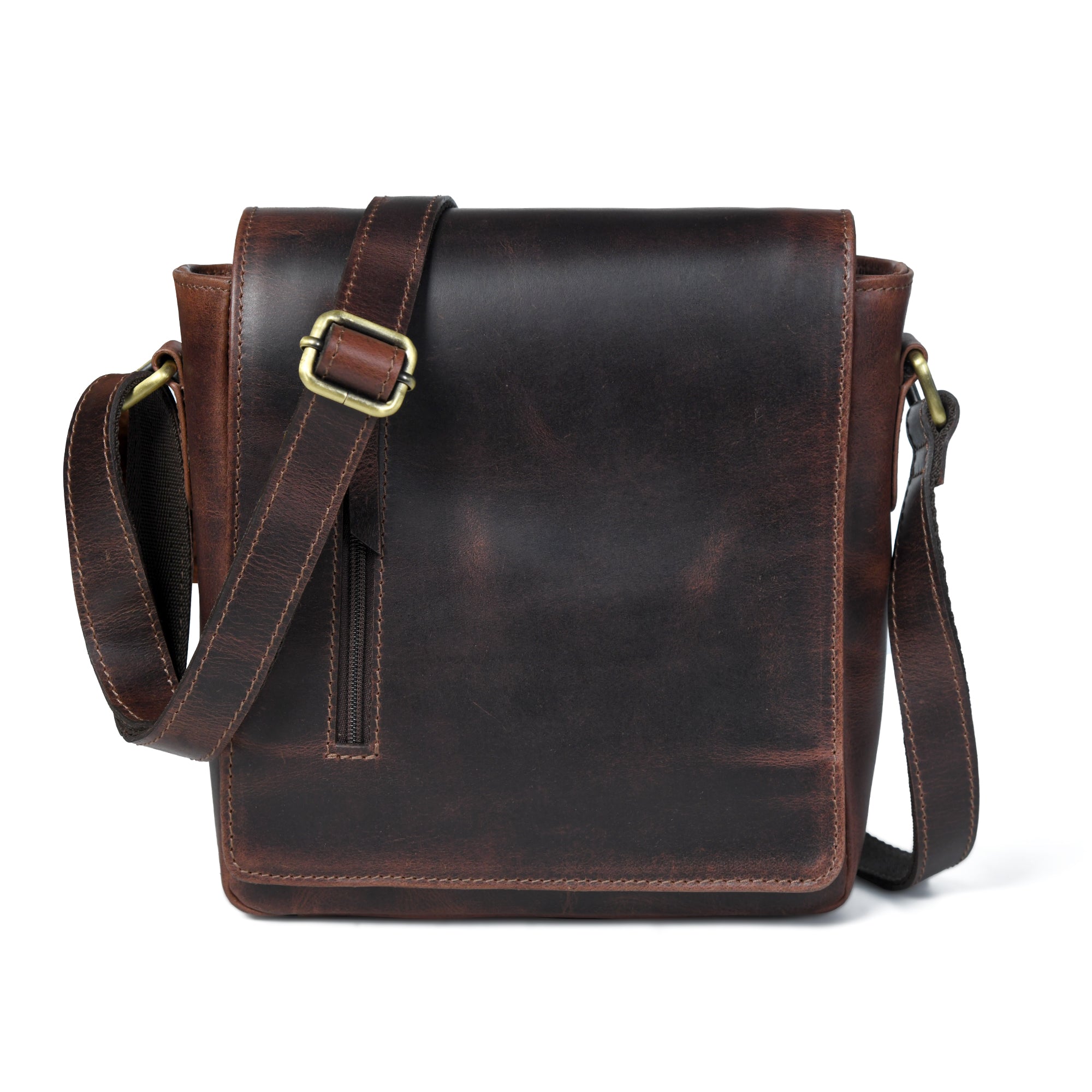 Barton Leather Crossbody Bag | Leather Crossover Body Purse