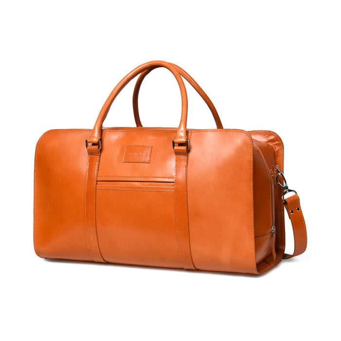 Metro Flair Tan Solid Duffel