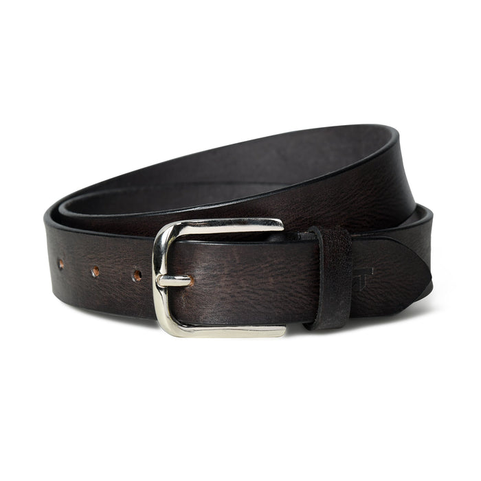 Formal Black Leather Belt for Men