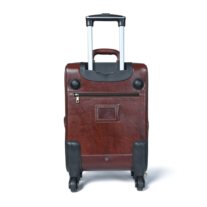 Leather Carry-On Trolly Bag