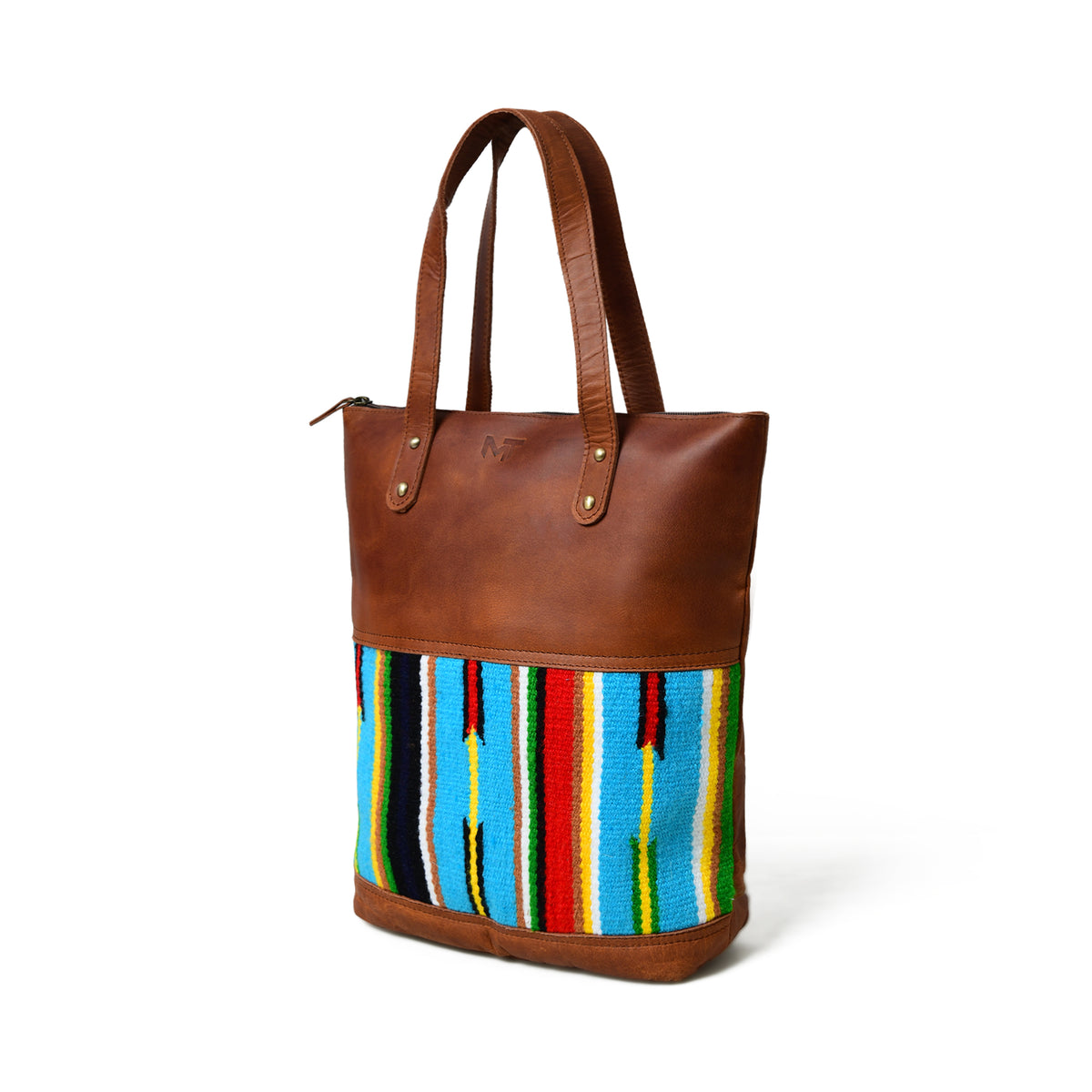 Multicoloured Leather Tote Bag — Classy Leather Bags