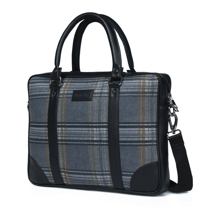 The Madison Plaid Briefcase