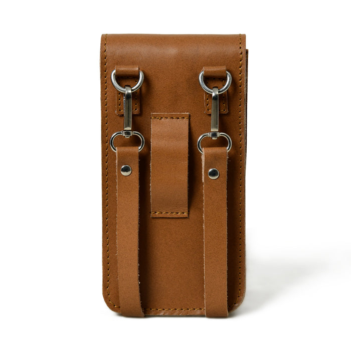 Cocoa Brown Mobile Case With Strap