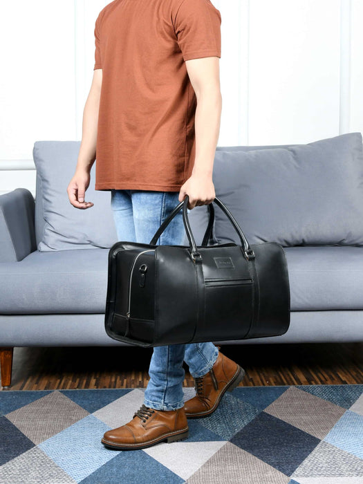 Metro Flair Black Solid Duffle