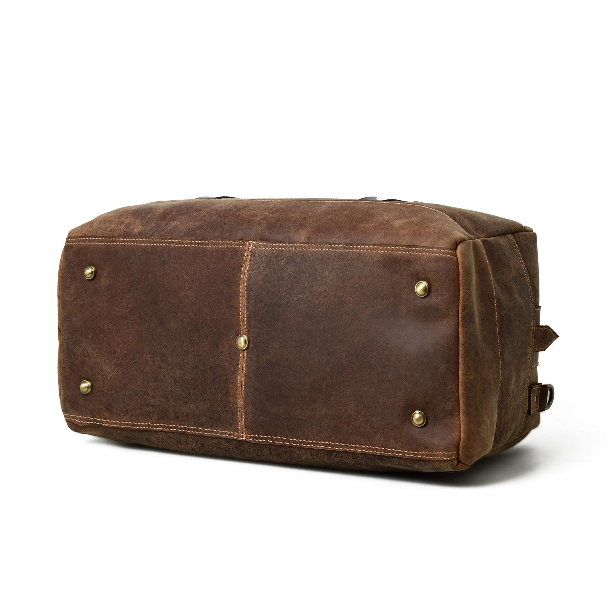 Espresso Elegance Carry on Duffle, Saddle Tan