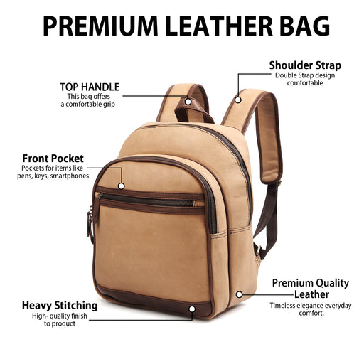 Frontier Leather Backpack — Classy Leather Bags