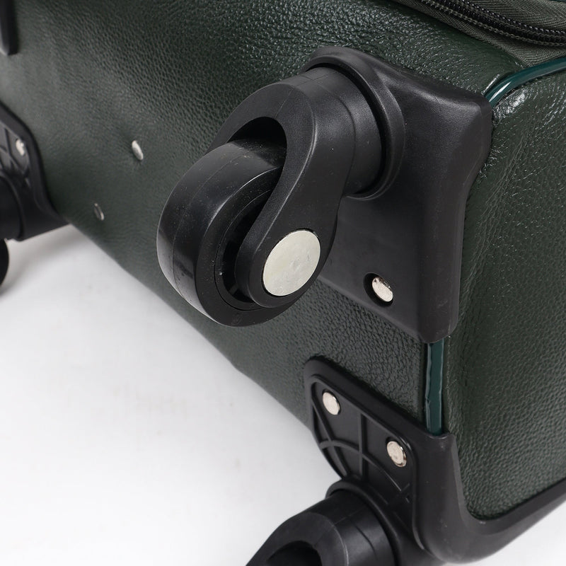 Horizon Leather Trolley Suitcase, Green