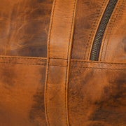 Leather Gym Travel Bag, Round 9999