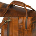 Leather Gym Travel Bag, Round 9999