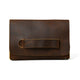 Chic Cocoa Leather Women's Clutch