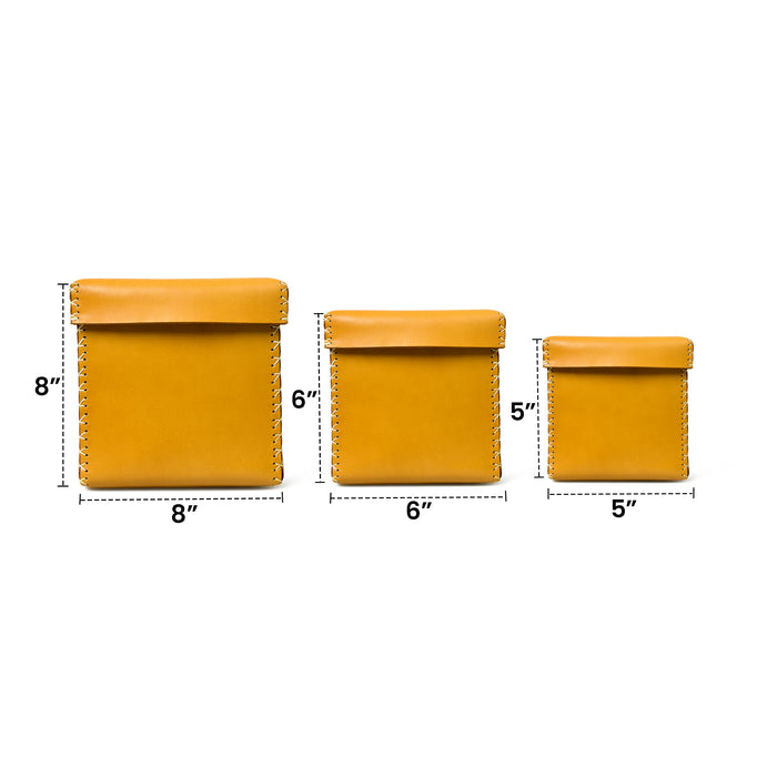 Multi Utility Leather Storage Box