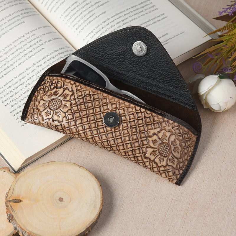 Vintage Floral Sunglass Case