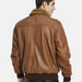 Brown Bomber Leather Jacket