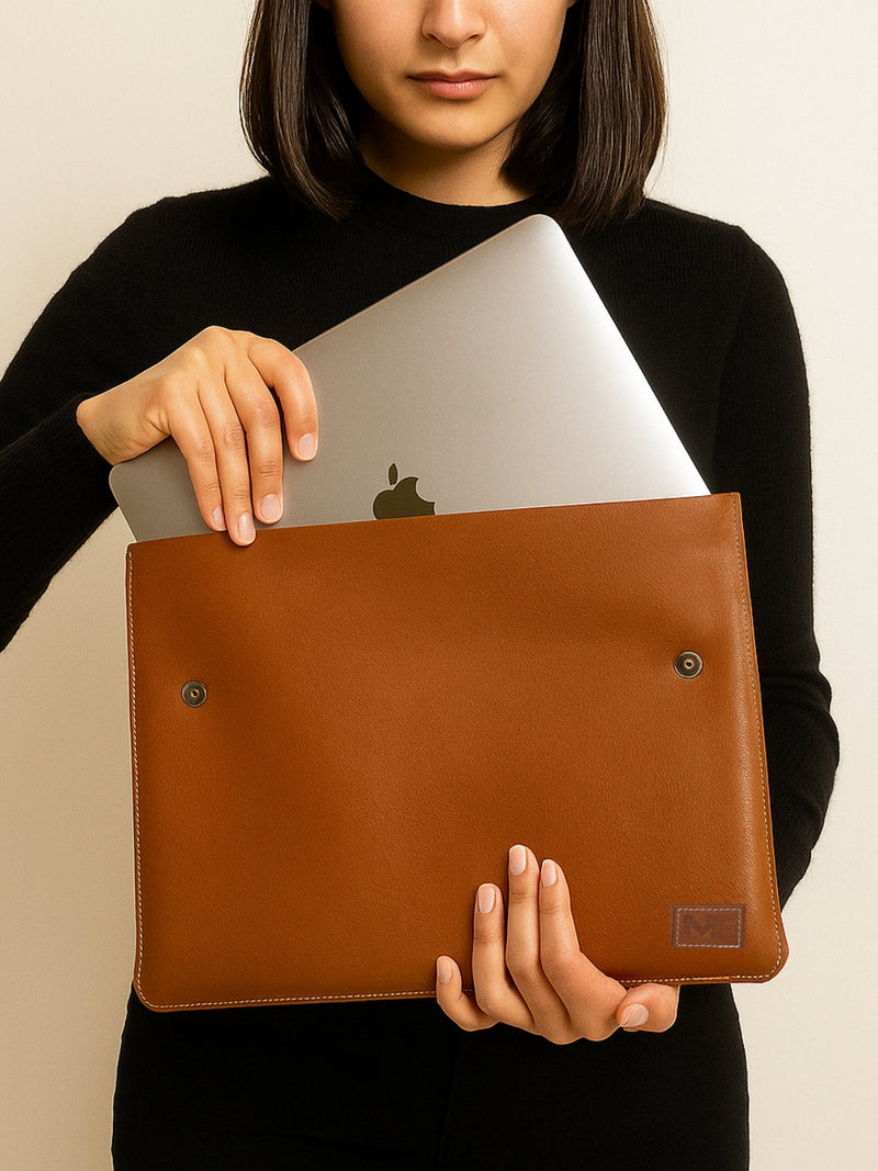 Housse en cuir pour ordinateur portable MacBook