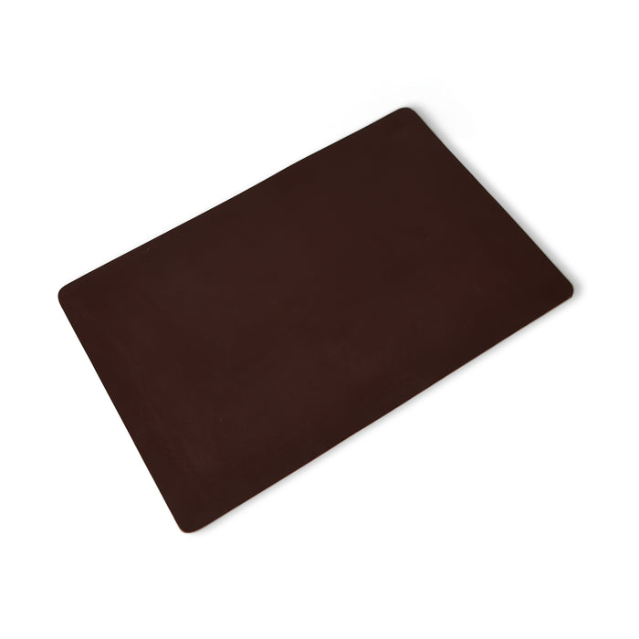Espresso Elegance Leather Desk Mat + Mouse Pad