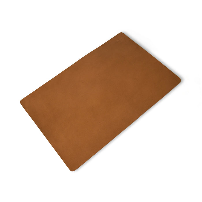Caramel Luxe Leather Desk Mat + Mouse Pad